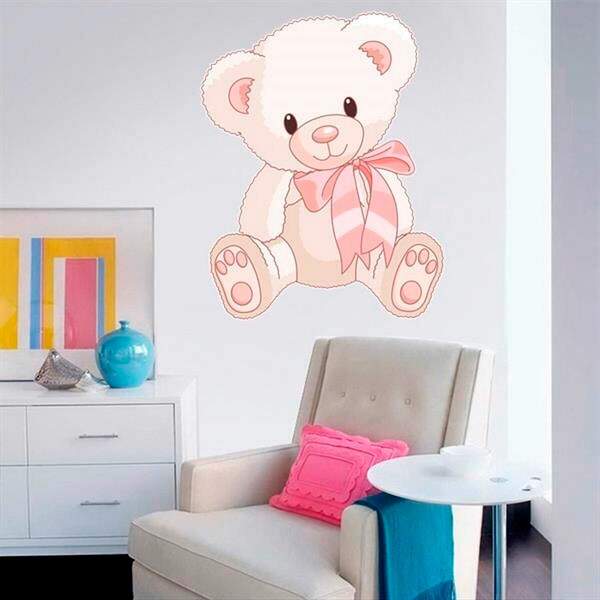 Adesivo De Parede Infantil Ursinho Mod. 1 - Grande 90x115cm