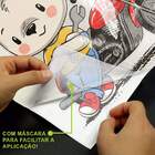 Adesivo De Parede Infantil Ursinho Motoqueiro-eg 85x89cm