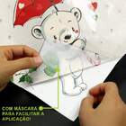 Adesivo De Parede Infantil Ursinho Na Neve-m 65x63cm