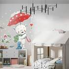 Adesivo De Parede Infantil Ursinho Na Neve-m 65x63cm