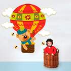 Adesivo De Parede Infantil Ursinho No Balão - Extra Grande 10
