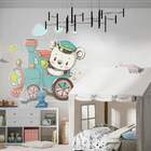 Adesivo De Parede Infantil Ursinho No Trenzinho-m 65x65cm