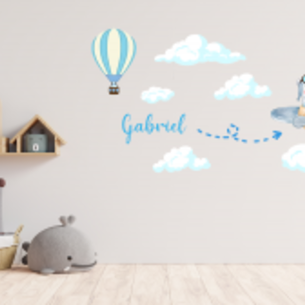 Adesivo De Parede Infantil Ursinho Personalizado *atenção As