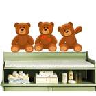 Adesivo De Parede Infantil Ursinhos 3 - Pequeno 93x40cm