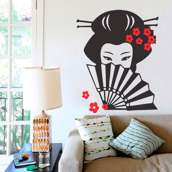 Adesivo De Parede Japonesa Leque-es 98x126cm