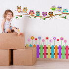 Adesivo de Parede Jardim das Corujas (Direita para Esquerda)