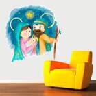 Adesivo De Parede Jesus Maria José-m 54x55cm