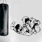 Adesivo De Parede Jiu Jitsu Triangulo-p 35x48cm