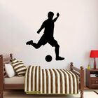 Adesivo De Parede Jogador De Futebol Preto Decoração Quarto M