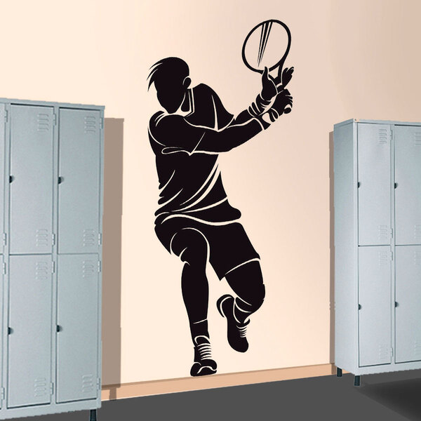 Adesivo De Parede Jogador De Tênis 03-gig 58x136cm