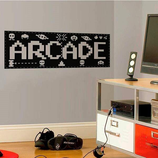 Adesivo De Parede Jogo Arcade-m 58x21cm