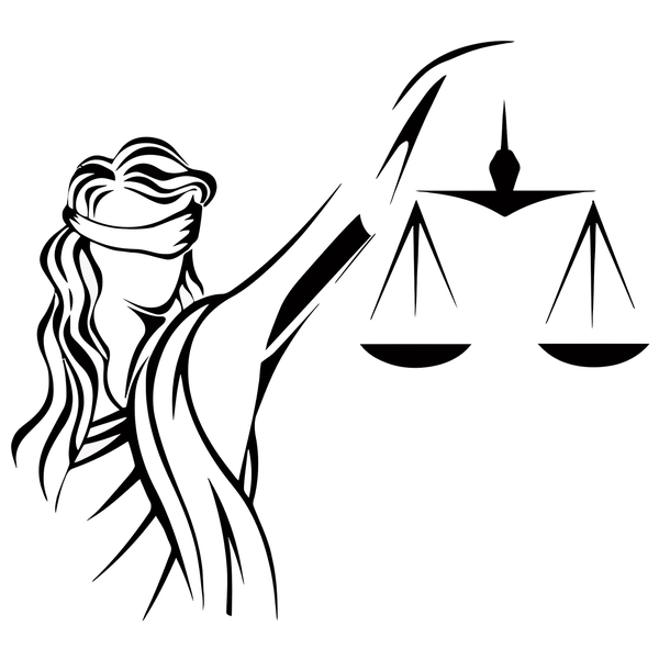 Adesivo De Parede Justiça Balança Escritório De Advocacia