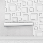 Adesivo De Parede Lavável Geométrico 3d Branco Lindo Quarto