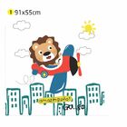 Adesivo De Parede Leão Avião