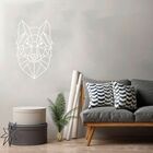 Adesivo De Parede Lobo Geométrico - Branco