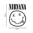 Adesivo De Parede Logo Banda Nirvana Decoração Quarto Adolesc