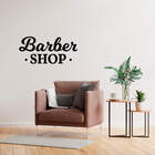 Adesivo De Parede Logo Barbearia Cabeleireiro Barber Shop Sal
