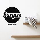 Adesivo De Parede Logo Burgers - Hamburgueria