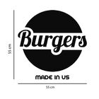 Adesivo De Parede Logo Burgers - Hamburgueria