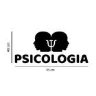 Adesivo De Parede Logo Psicologia - Branco