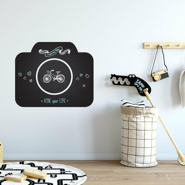 Adesivo De Parede Lousa Câmera Fotográfica