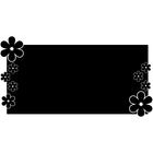 Adesivo De Parede Lousa Floral