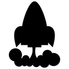 Adesivo De Parede Lousa Foguete