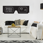 Adesivo De Parede Lousa Óculos 3d