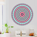 Adesivo De Parede Mandala Azul E Rosa-m 60x60cm