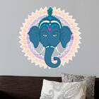 Adesivo De Parede Mandala Colorida 18-g 80x80cm