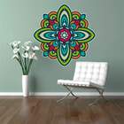 Adesivo De Parede Mandala Colorida 28-eg 100x100cm