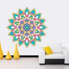 Adesivo De Parede Mandala Colorida 37-g 80x80cm