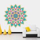 Adesivo De Parede Mandala Colorida 37-m 60x60cm