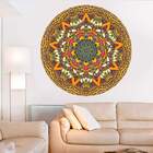 Adesivo De Parede Mandala Colorida 76-eg 100x100cm
