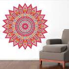 Adesivo De Parede Mandala Colorida 78-g 80x80cm