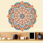 Adesivo De Parede Mandala Colorida 84-eg 100x100cm