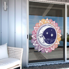 Adesivo De Parede Mandala Colorida Lua-g 63x63cm