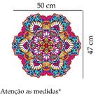 Adesivo De Parede Mandala Colorida Mod07 Medida:50 X 47 Cm
