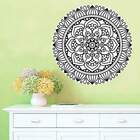 Adesivo De Parede Mandala Cor Única 51-m 60x60cm