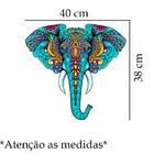 Adesivo De Parede Mandala - Elefante Medida:40 X 38 Cm