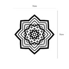Adesivo De Parede Mandala Mod3 Mandala 3:70 X 70 Cm