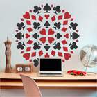 Adesivo De Parede Mandala Naipes-p 50x50cm