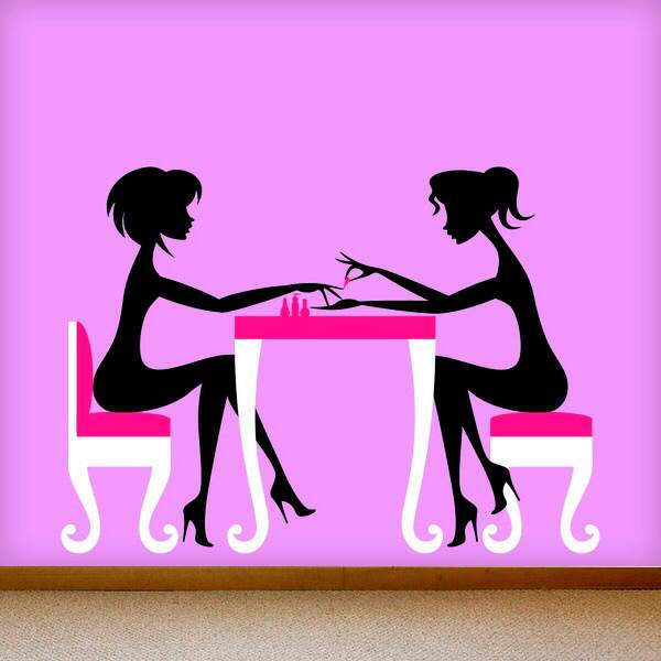 Adesivo De Parede Manicure 2-p 50x35cm