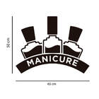 Adesivo De Parede Manicure Esmaltes - Preto