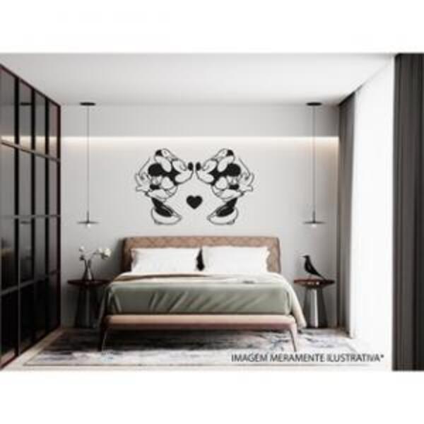 Adesivo De Parede Minnie E Minnie Medida:70 X 44 Cm