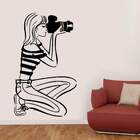 Adesivo De Parede Mulher Fotografando-eg 80x130cm