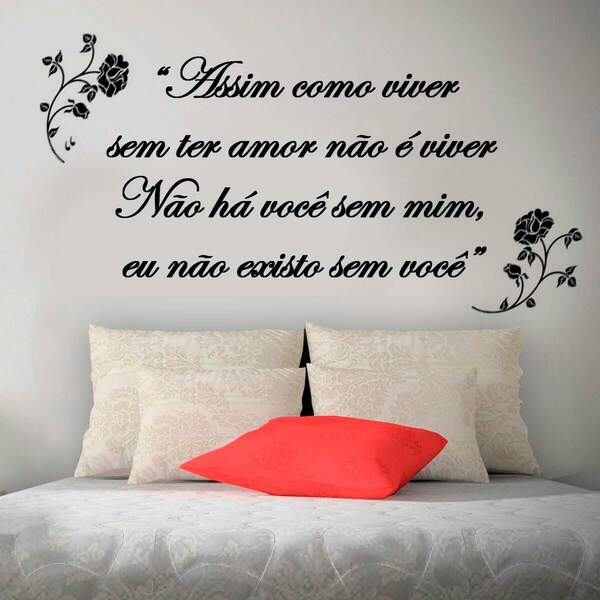 Adesivo De Parede Não Existo Sem Você-es 98x67cm