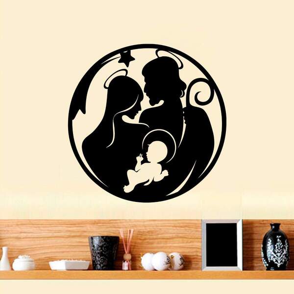 Adesivo De Parede Nascimento De Jesus 02-m 58x58cm