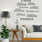 Adesivo De Parede Nesta Casa Medida: 50 X 50 Cm