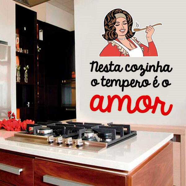 Adesivo De Parede Nesta Cozinha-m 41x55cm